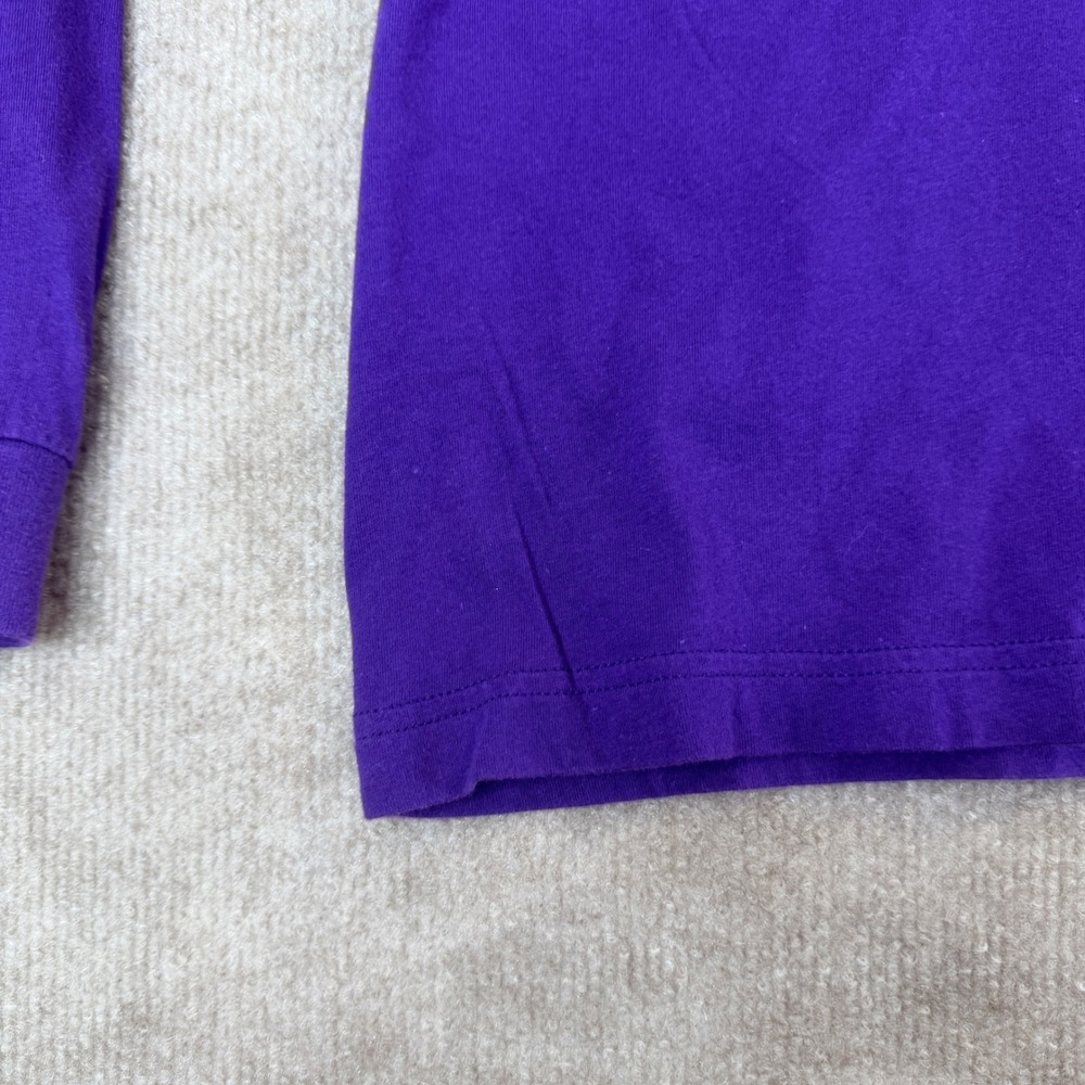 Utah Jazz Vintage Long Sleeve Shirt Purple Graphic Tee Mens XL NBA 1979 Est - Picture 9 of 12